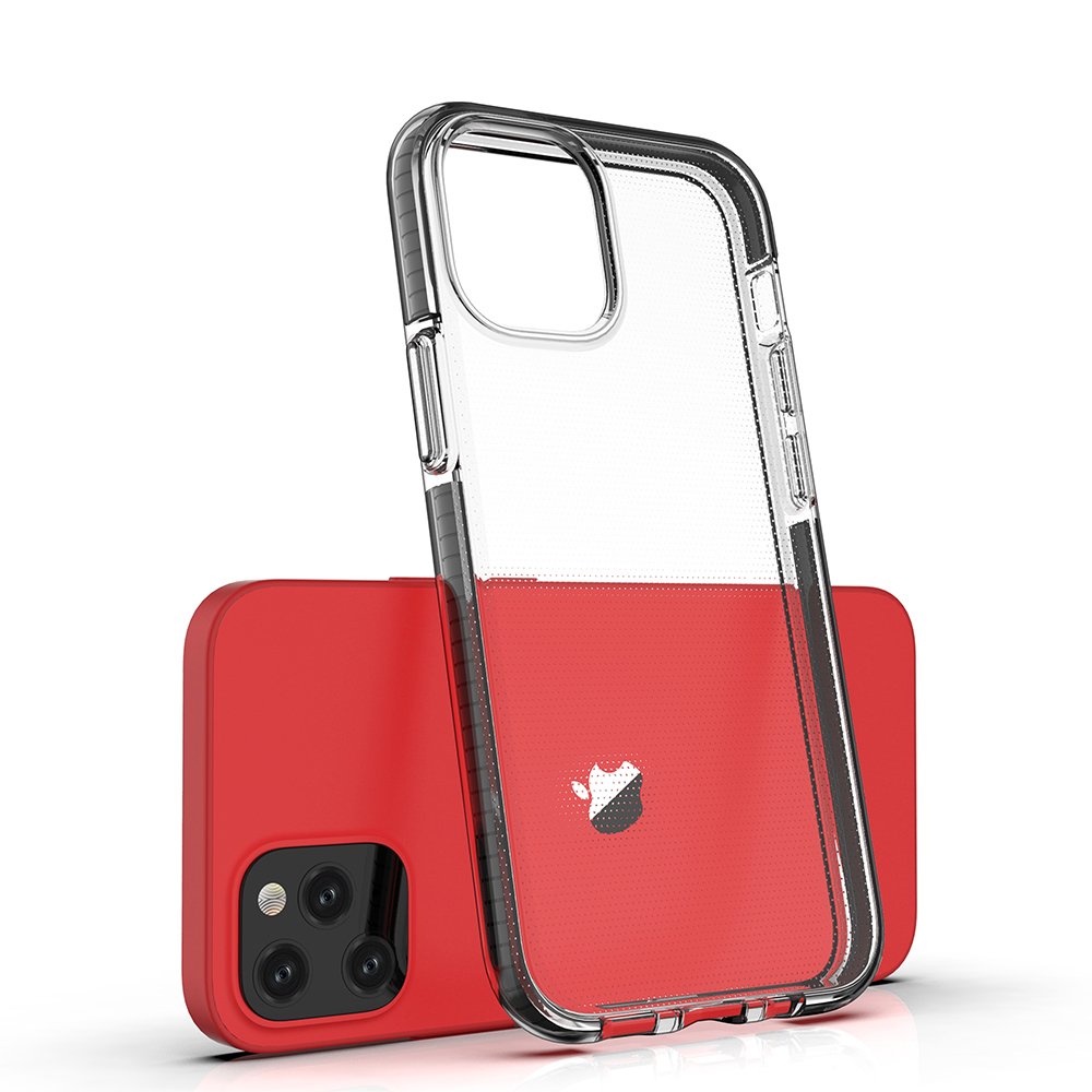 Spring clear TPU hoes voor Apple iPhone 12 Mini - lichtgroen