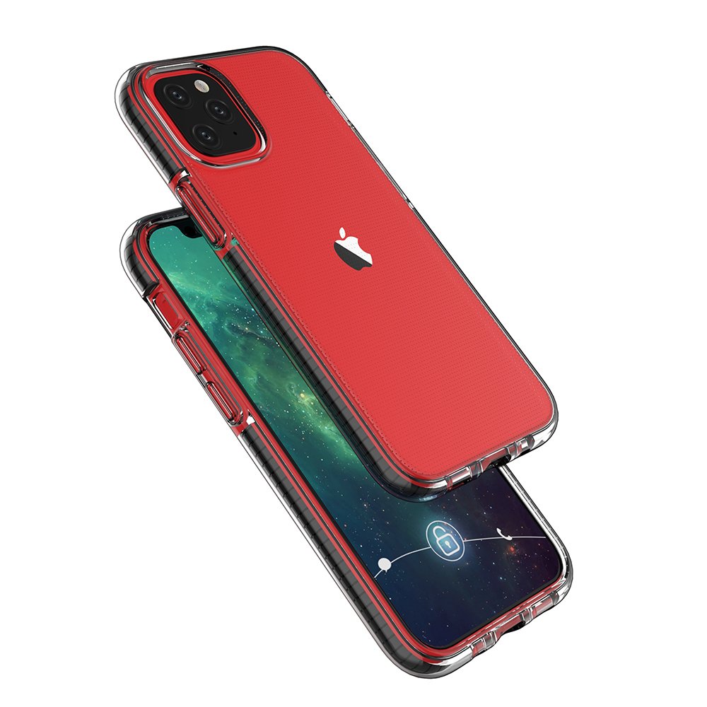 Spring clear TPU hoes voor Apple iPhone 12 Mini - lichtgroen