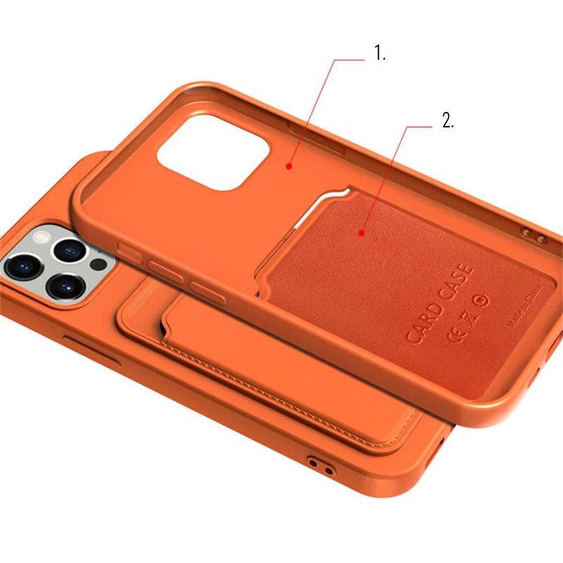 Card Case voor Apple iPhone 13 Pro Max - rood