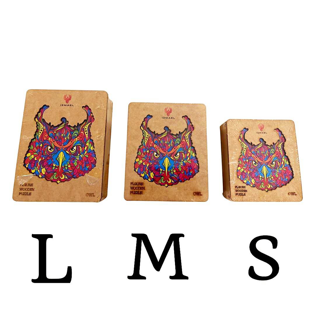 Houten puzzel - Peafowl / L