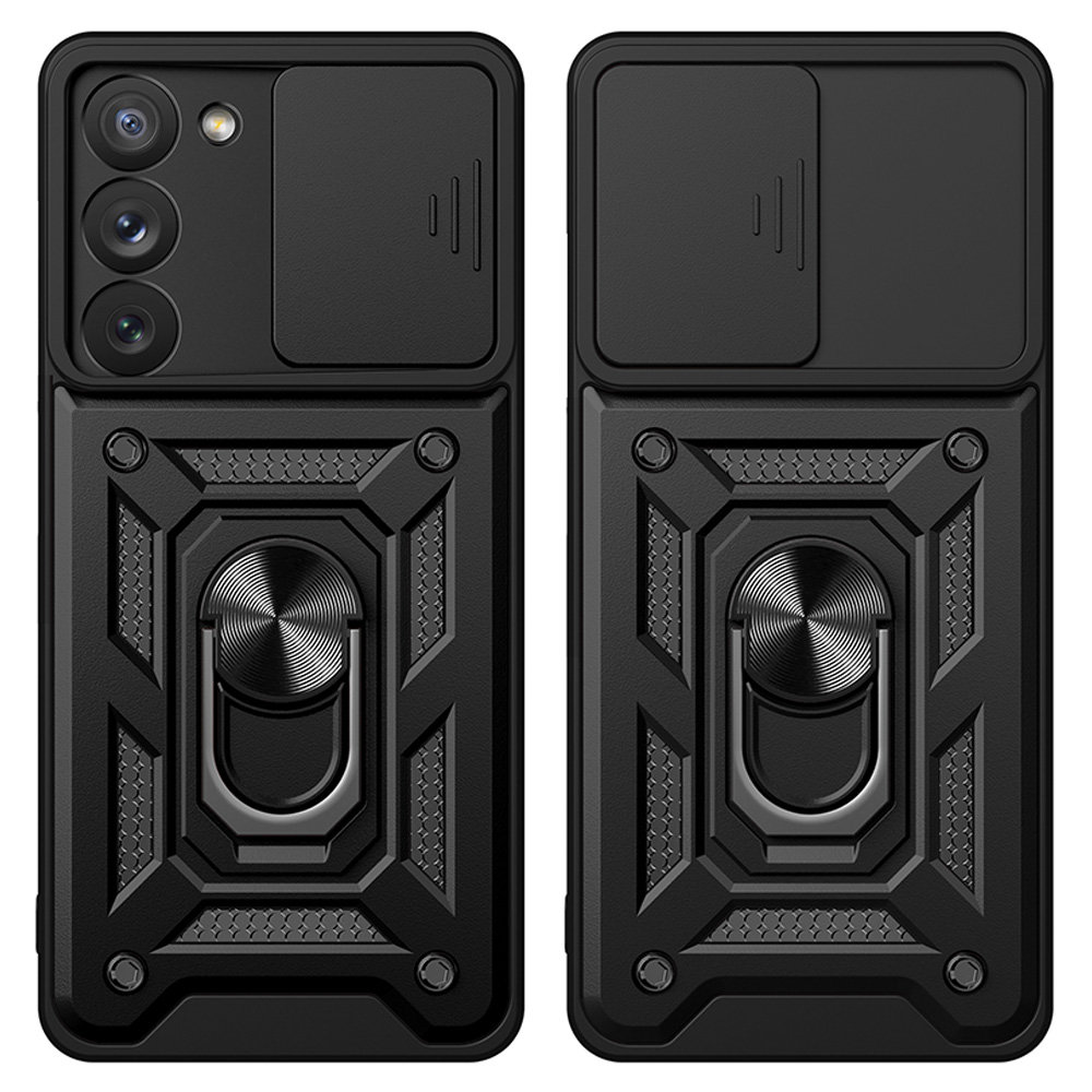 Hybride armor Camshield voor Samsung Galaxy A14 - donkerblauw