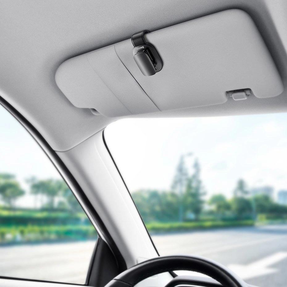 Baseus brilhouder voor in de auto – Zilver
