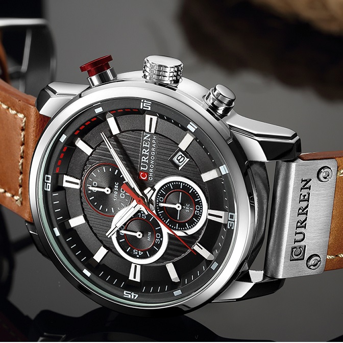 Horloge CURREN - Bruin / Zilver