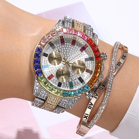 Horloge EX-22592 - Goud/Roze