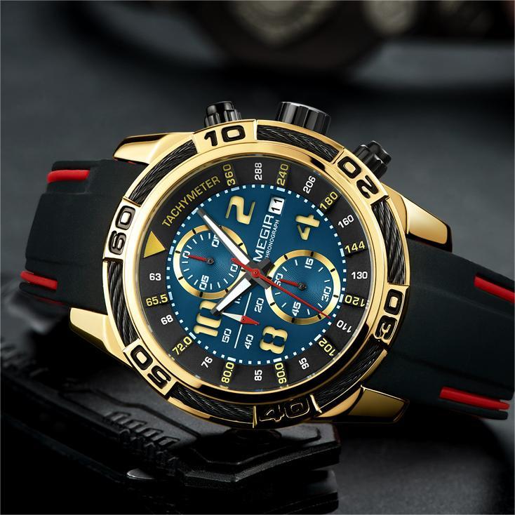 Horloge MEGIR LA-38554 - Zwart / Zilver