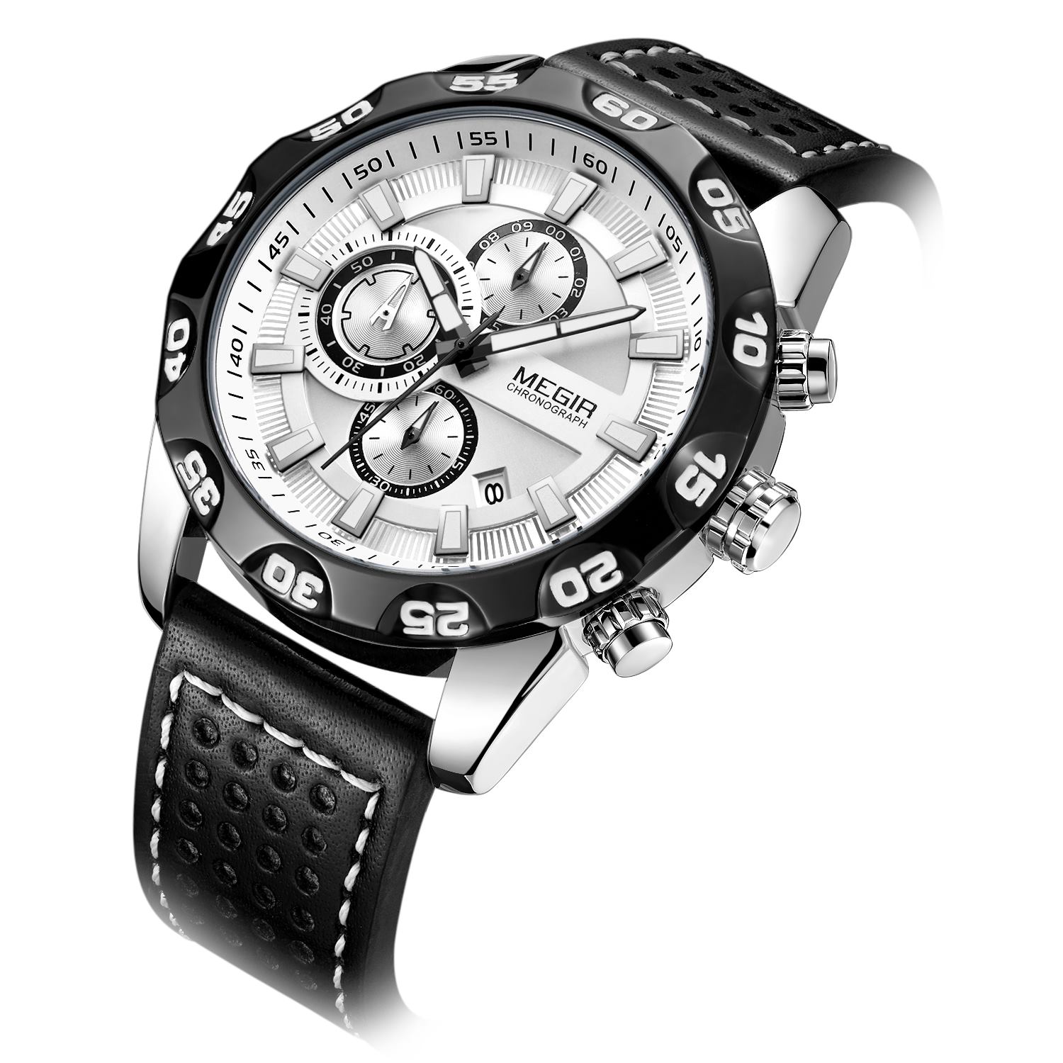 Horloge MEGIR LU-38539 - Zwart / Zilver