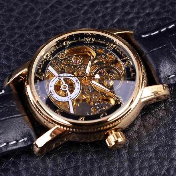 Mannenhorloge ED-2605 - Bruin / Goud