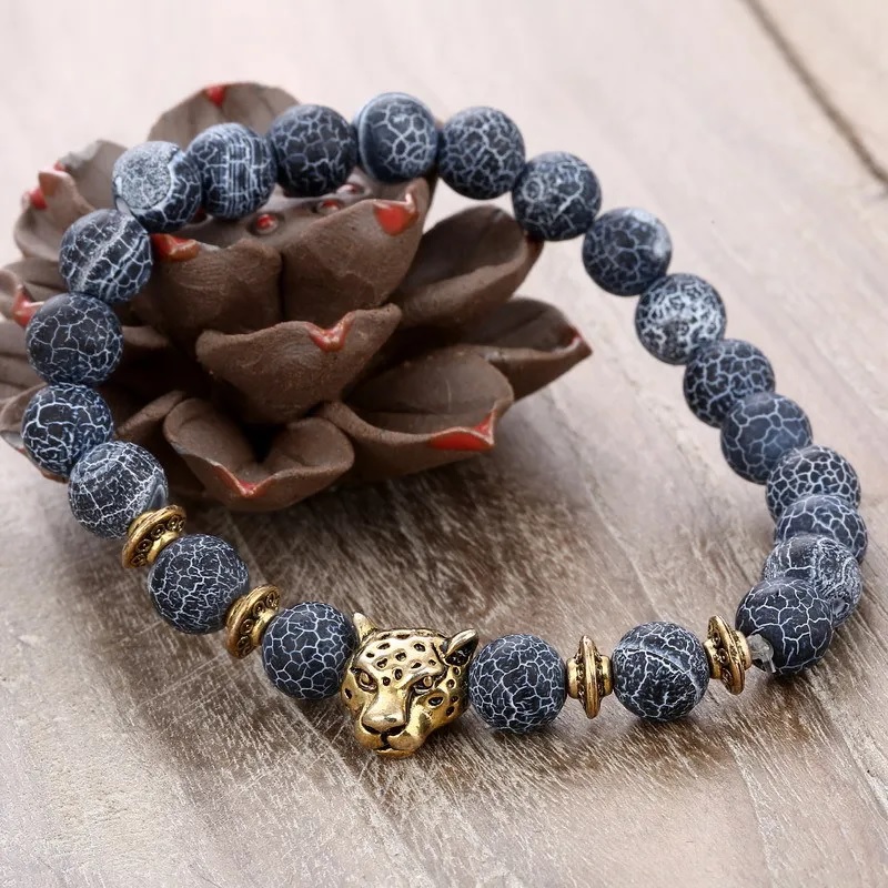 Armband DI-33429 - Blauw / Goud