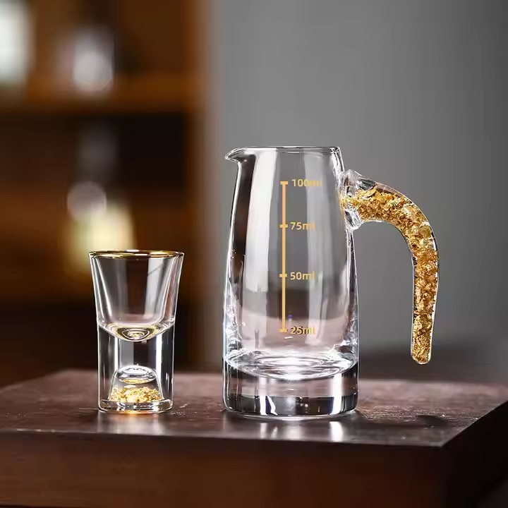 Kristallen maatkan met maatverdeling - Goud / Type3 / 100ml
