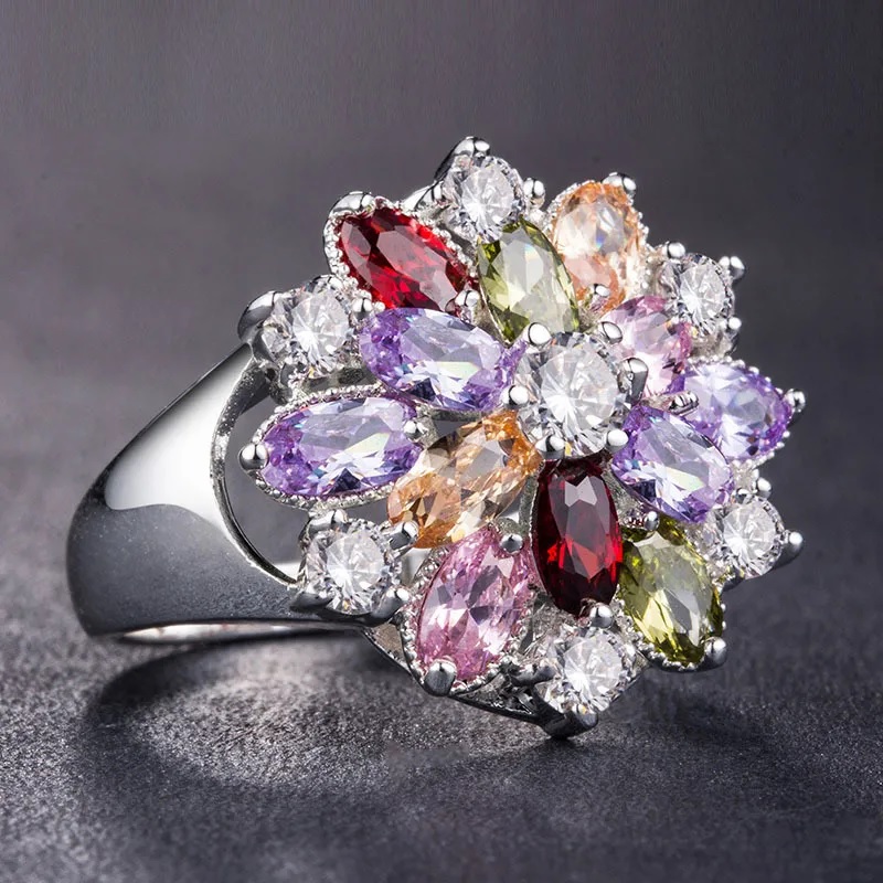 Ring GL-34530 - Zilver / Multicolor / 62mm
