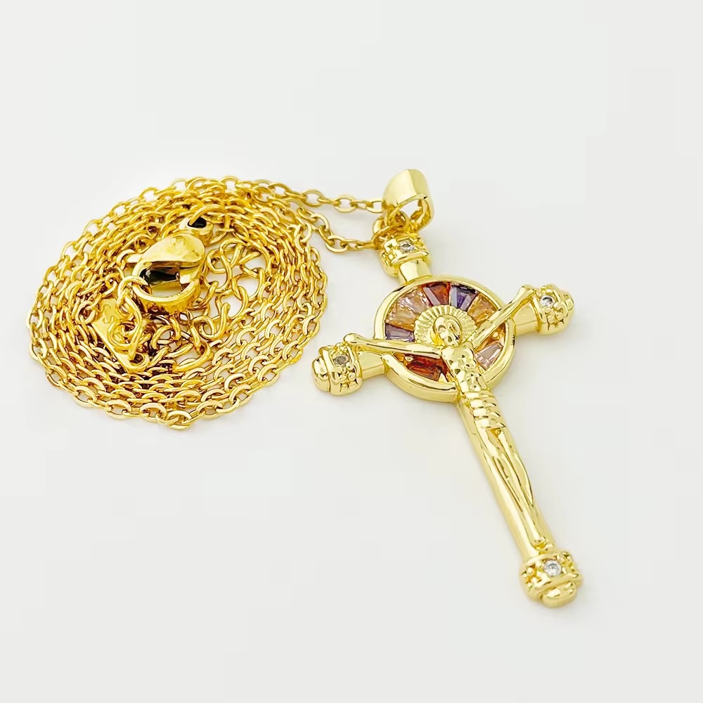 Halsketting Golden Cross - Goud