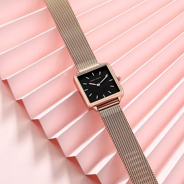 Horloge Hannah Martin - Goud / Zwart / Type2