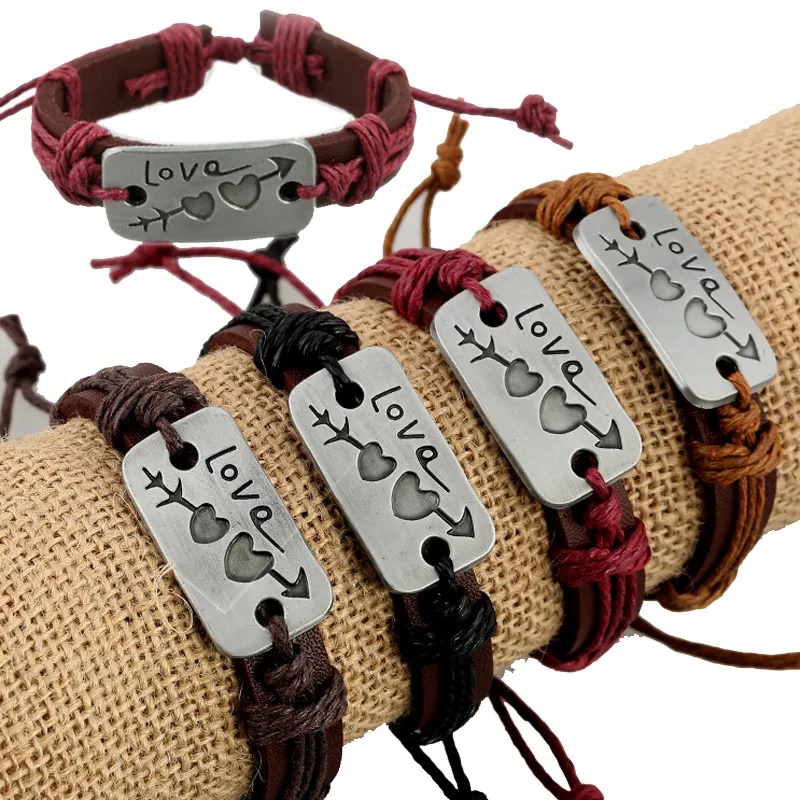 Armband Heart Arrow - Bruin
