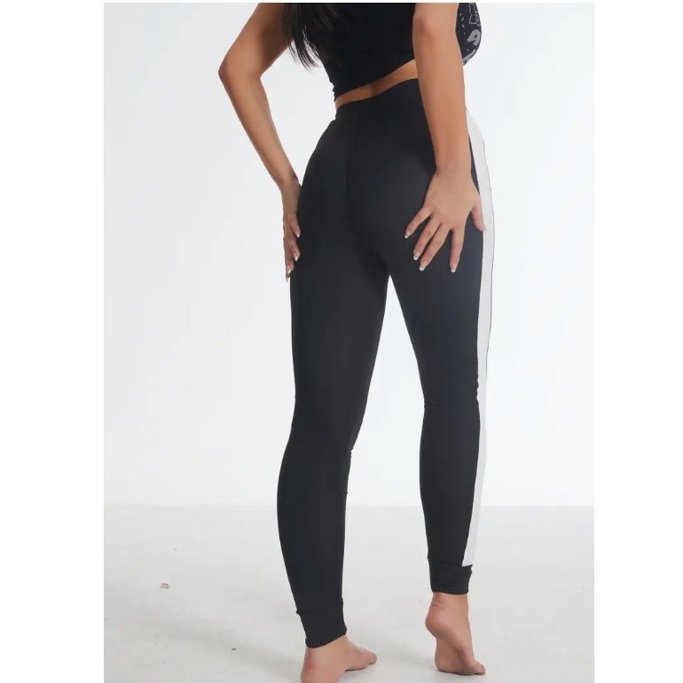 Leggings EA-30364 - Zwart / Wit / S
