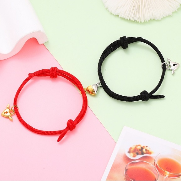 Armbanden Heart Magnet - Bordeaux