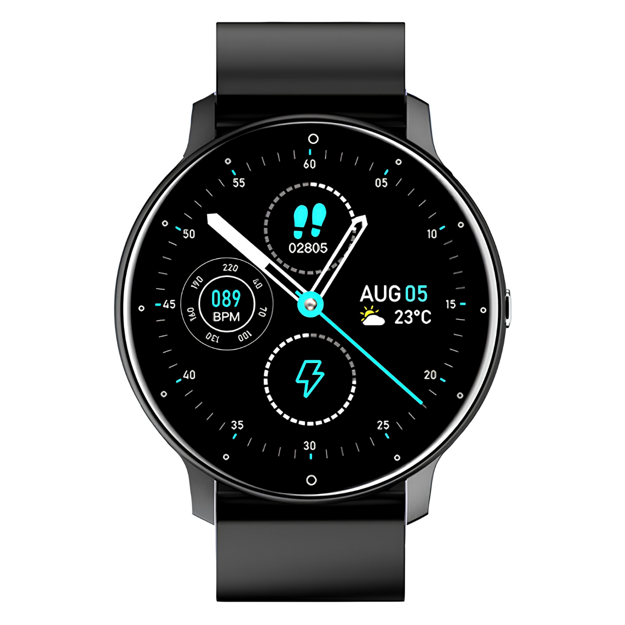 Smart horloge ZL02 - Zwart