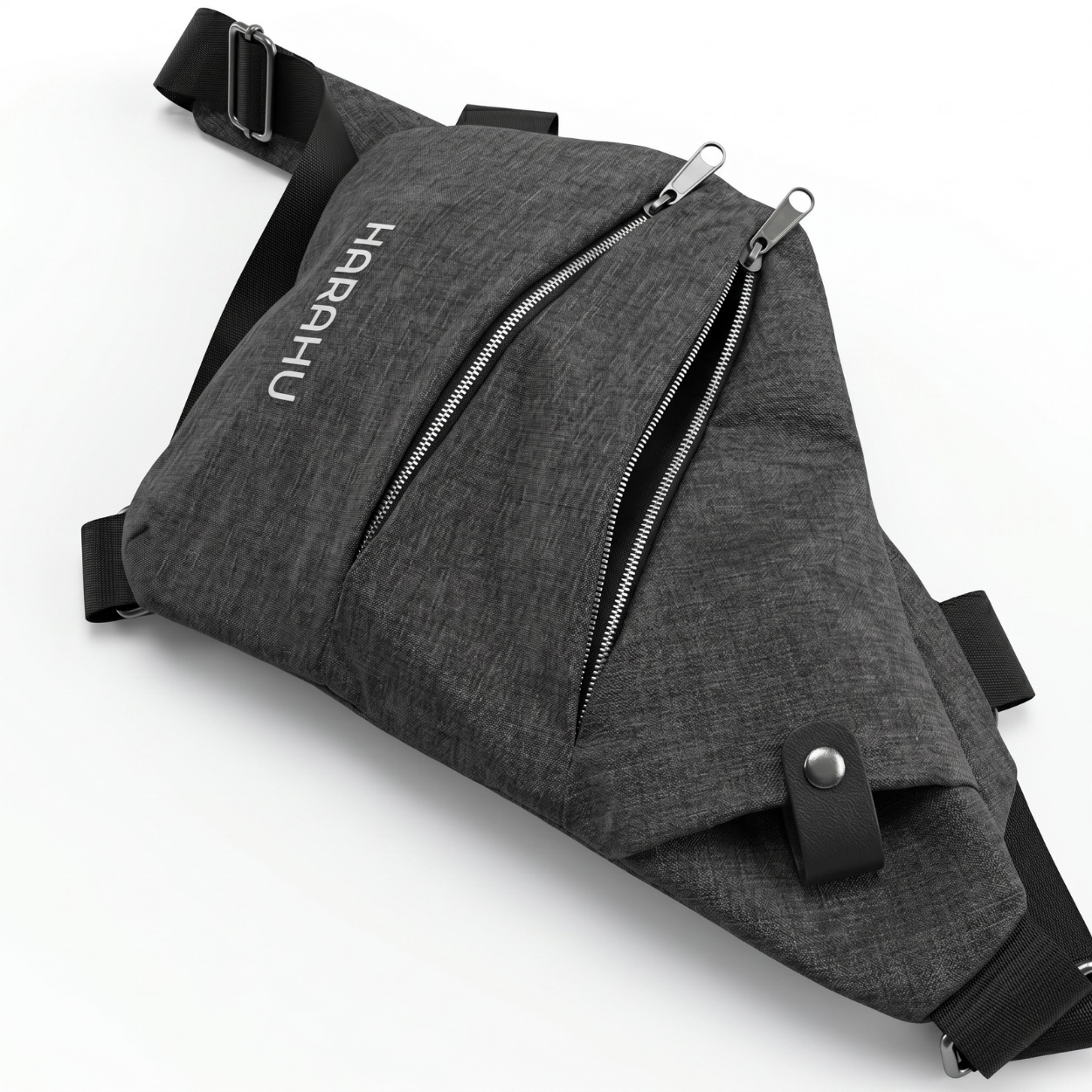 Heren Crossbody Tas HARAHU Instinct - Zwart