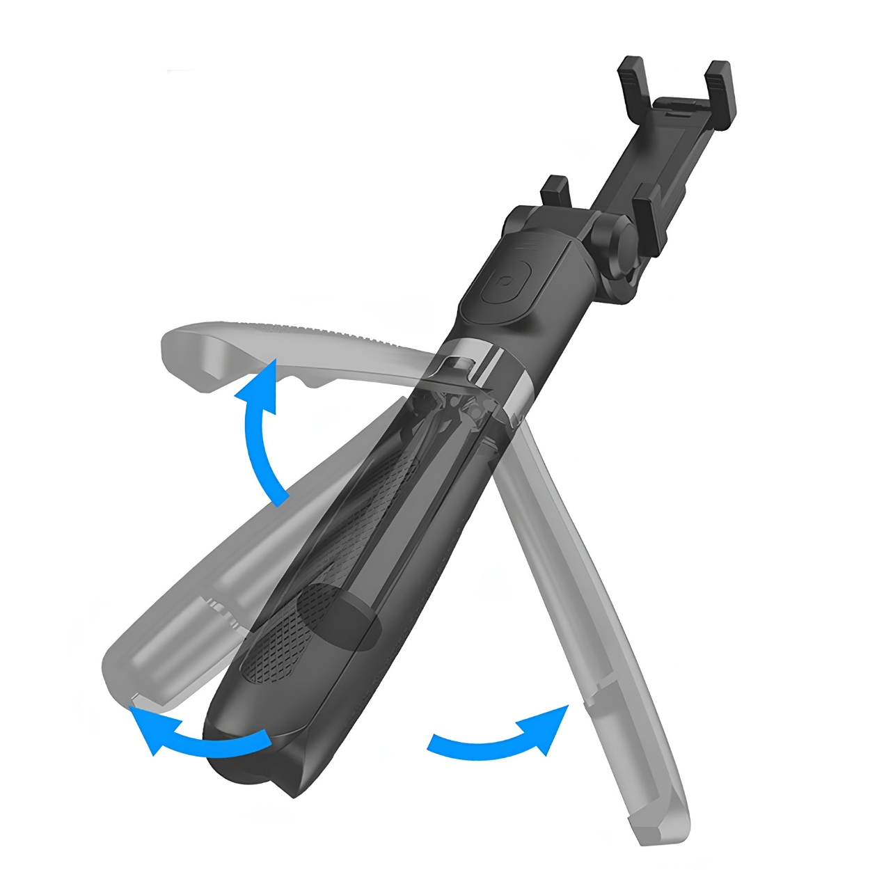 Selfiestick met statief PH - 40945 - Zwart