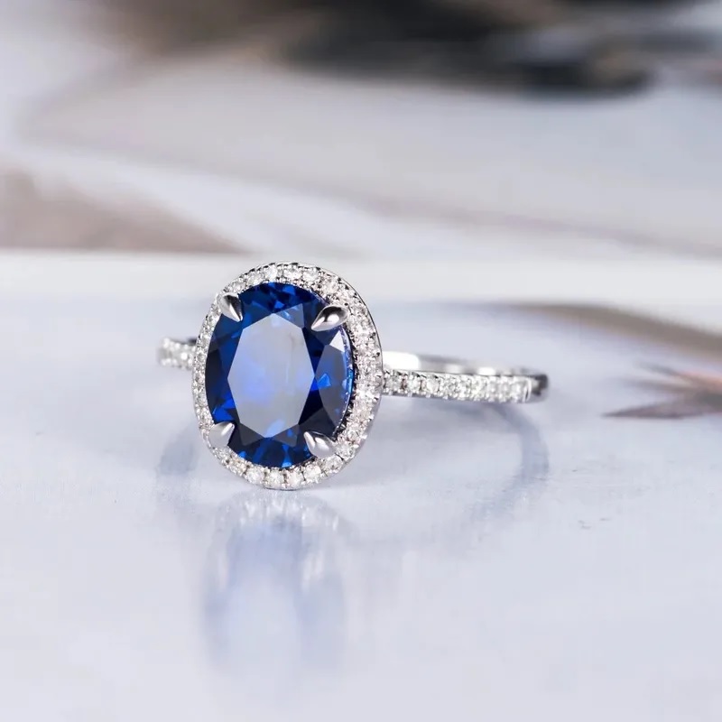 Ring RO-35612 Blue - Zilver / Blauw / 52mm