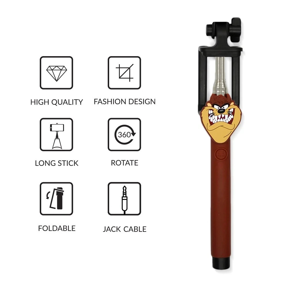 Draadloze selfie-stick Disney Mickey Mouse – Zwart