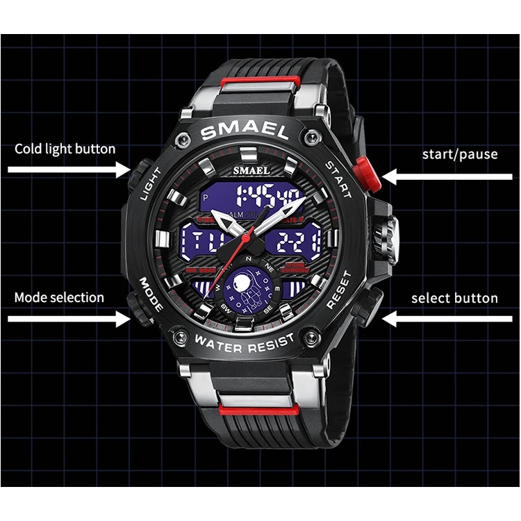 Horloge SMAEL KE-29482 - Groen