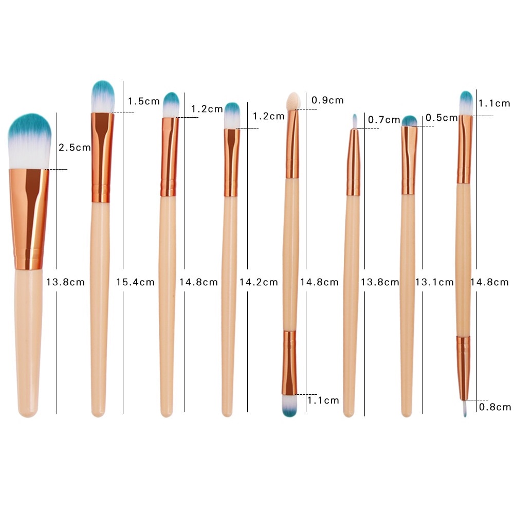 Make-upborstels LO-4506 - Zwart/Goud