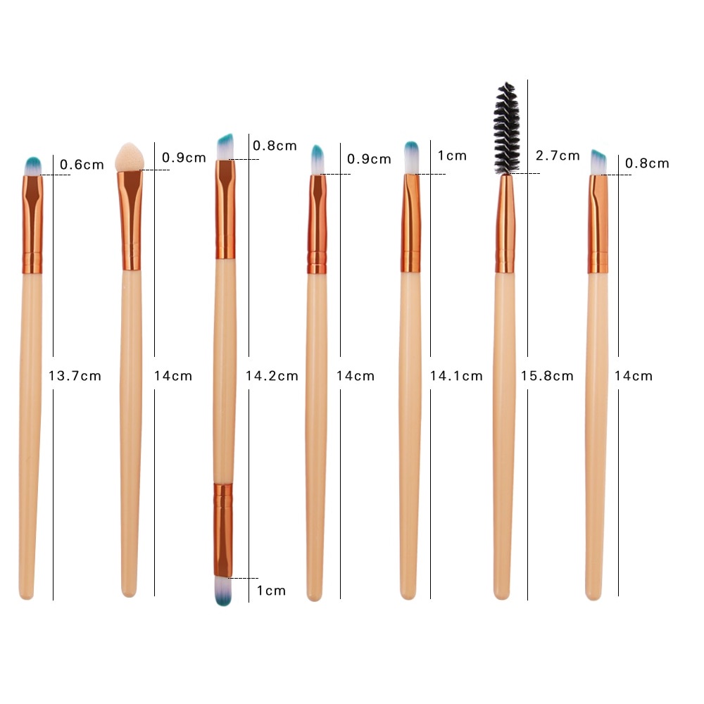 Make-upborstels LO-4506 - Zwart/Goud