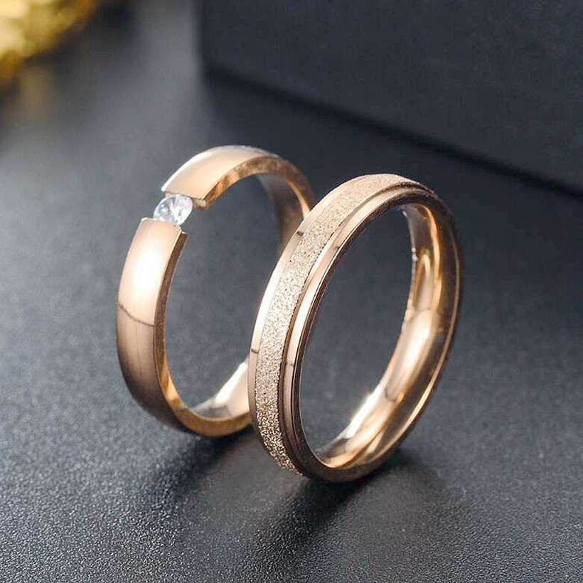 Damesring SY-17536 - Goud / Roze / 49mm