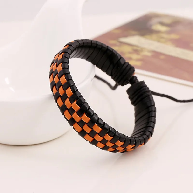 Armband TE-33210 - Zwart / Oranje