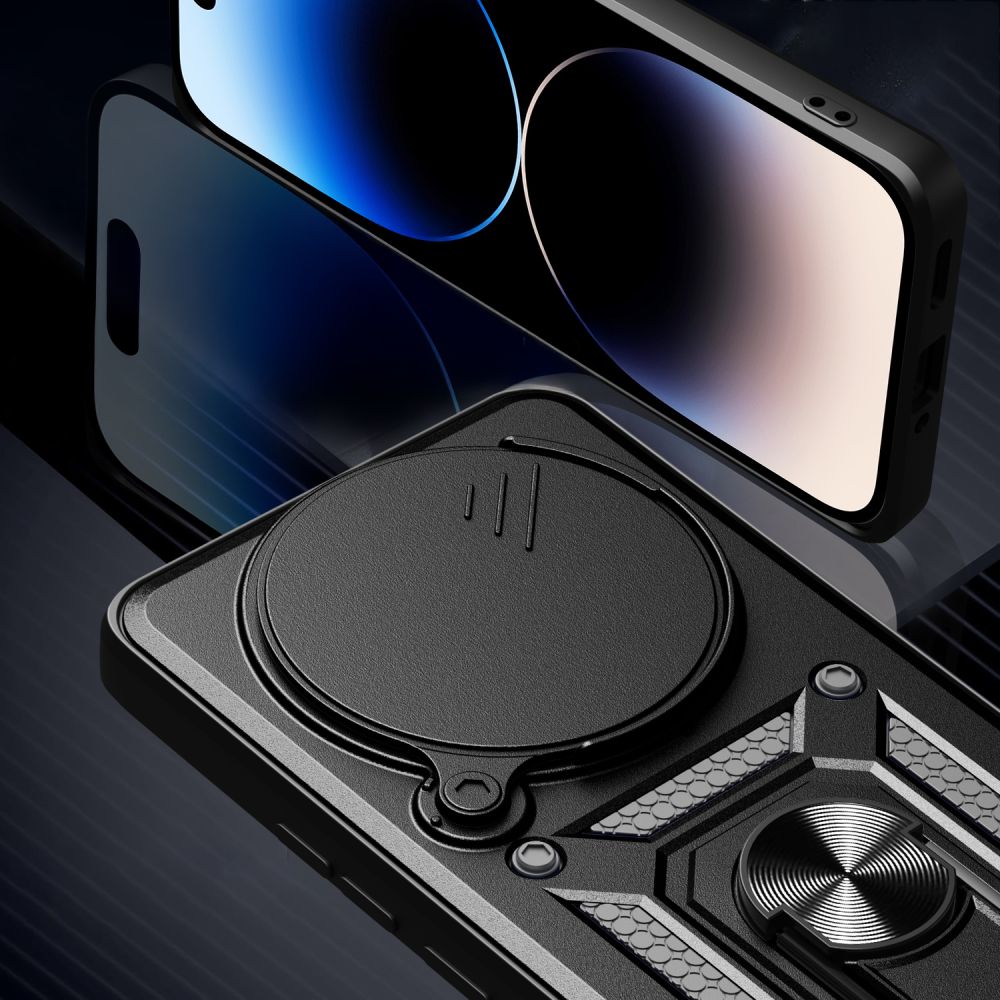 Tech-Protect CamShield Pro hoes voor Xiaomi Redmi Note 14 Pro 5G/Poco X7 5G - zwart