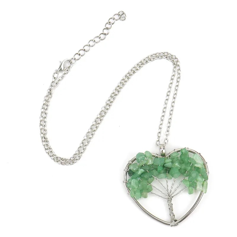 Halsketting Tree Heart - Oranje