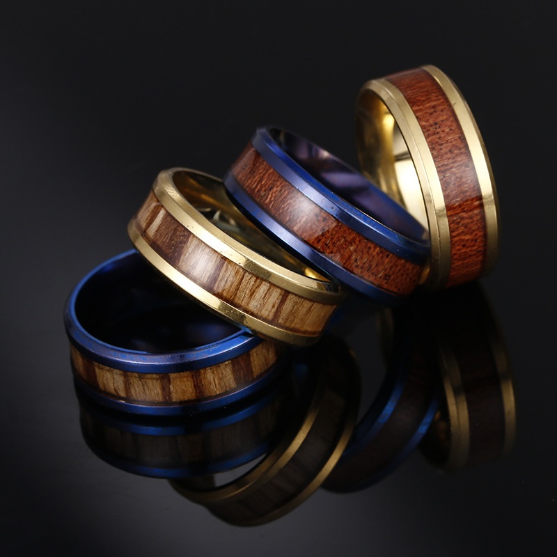 Ring WO-17178 - Zilver/Donkerbruin/65mm