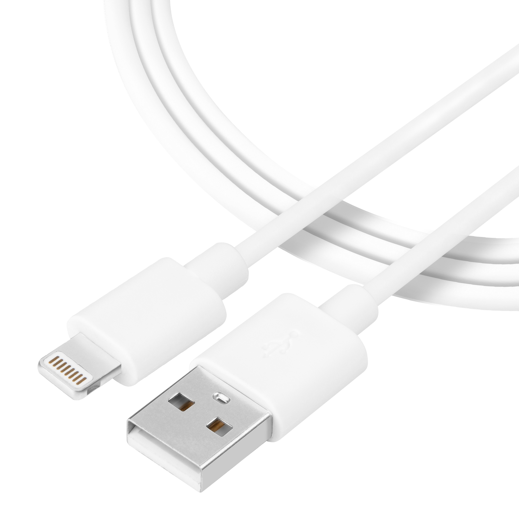 Tactical Smooth Thread kabel USB-A/Lightning - 0,3m - Wit