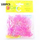 Roze / Strepen / 100 stuks
