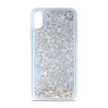 Glitter case voor Samsung Galaxy S9 Plus - zilver