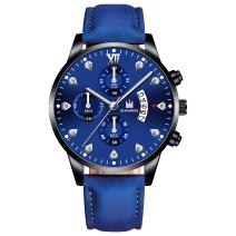 Horloge QU-14271 - Blauw / Zwart