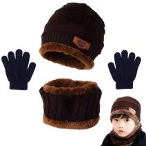Kinder winterset - Donkerbruin