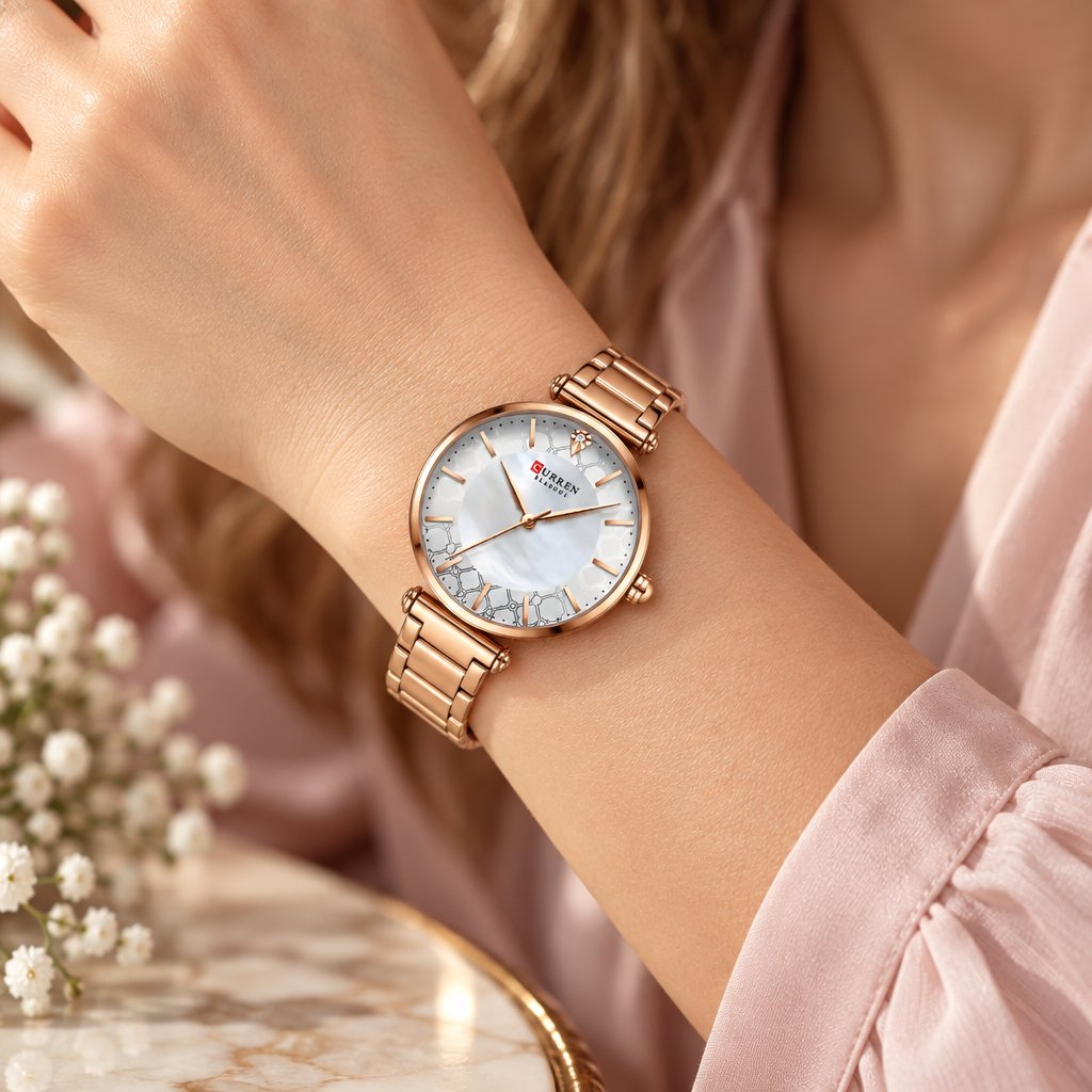 Horloge CURREN LA-14165 - Goud / Roze