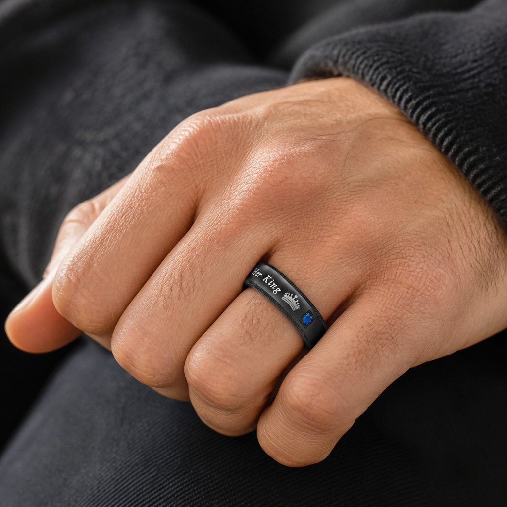 Ring Her King - Zwart / 52mm