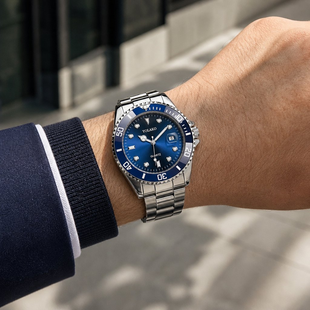 Horloge MA-33617 - Zilver / Blauw