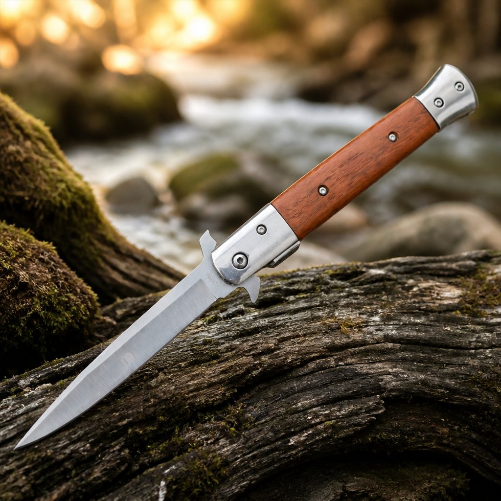 Outdoor opvouwbaar zakmes CO-37726 - 22,5 / 12,6cm / Bruin